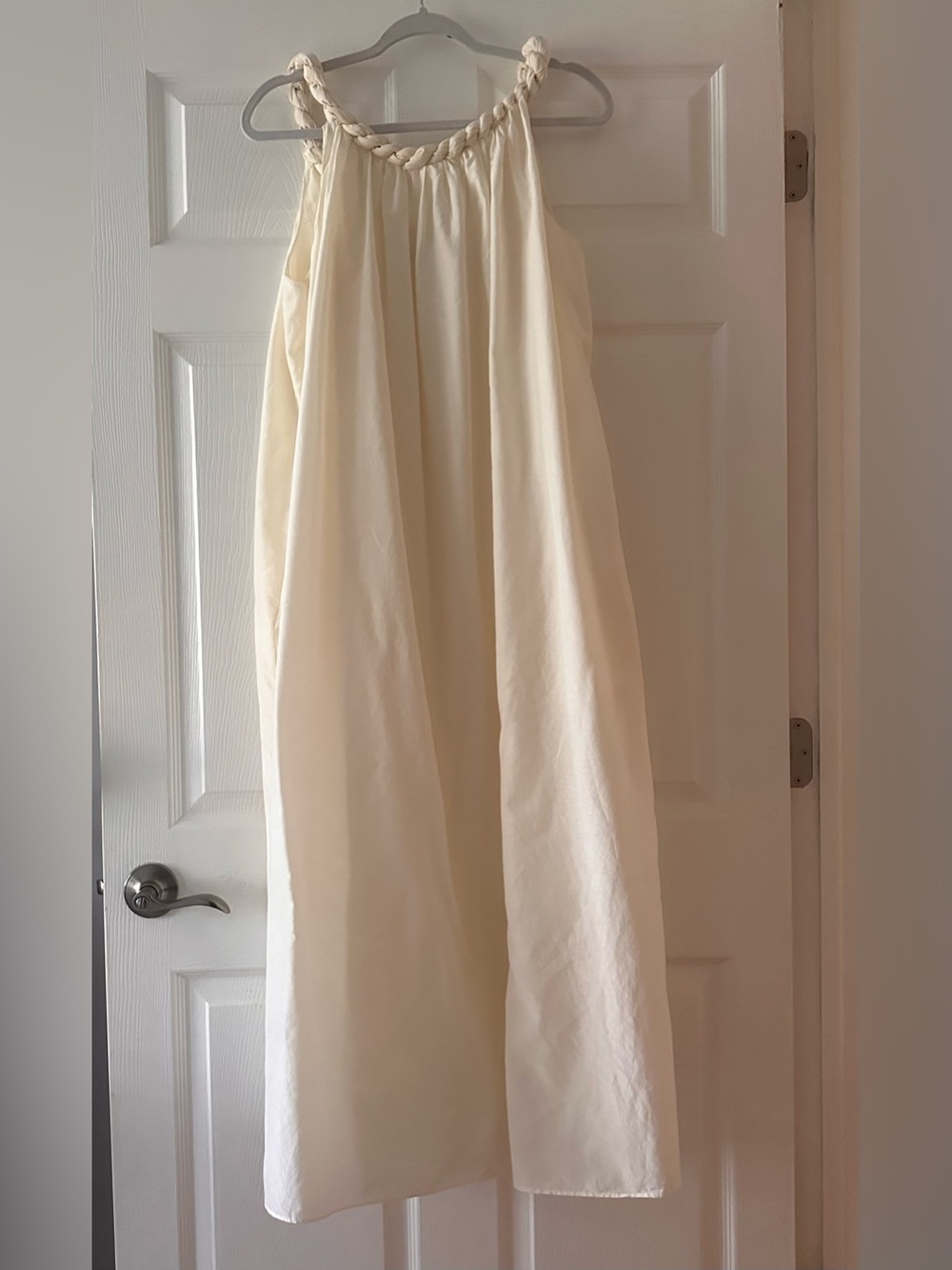 LOULOU DE SAISON Kika Gathered Cotton & Silk Voile Maxi Dress - Picture 7 of 10